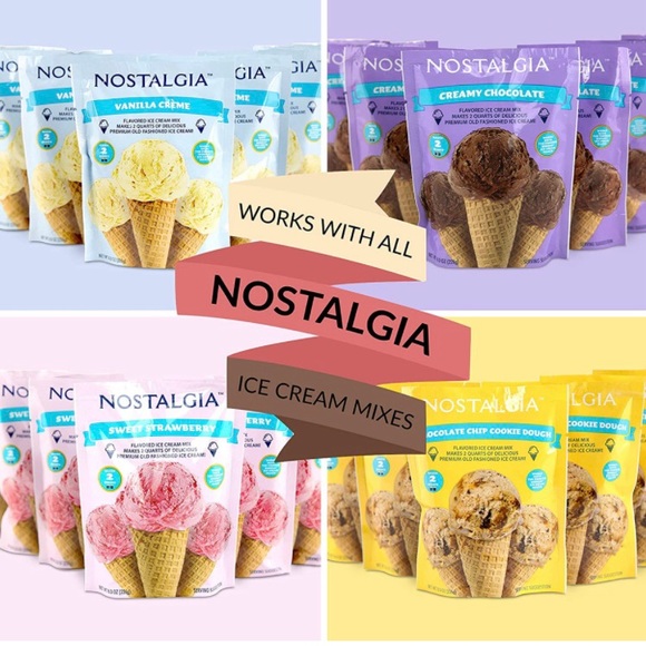 New Nostalgia Electric ice cream machine ice cream, gelato, sorbet frozen yogurt - Picture 5 of 10